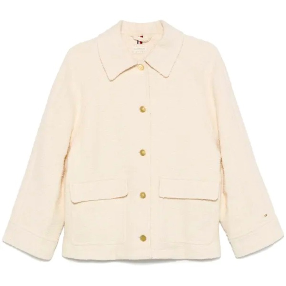 NEW Tommy Hilfiger Sofia Richie Grainge cream bouclé jacket, Size 2